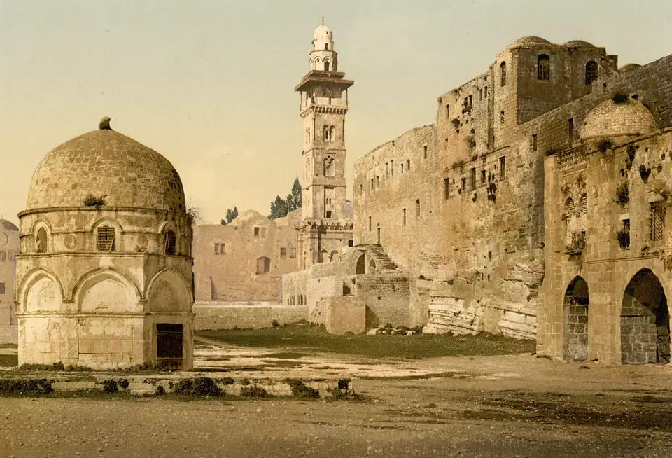The Temple Mount and the site of the Antonia fortress, about 1895