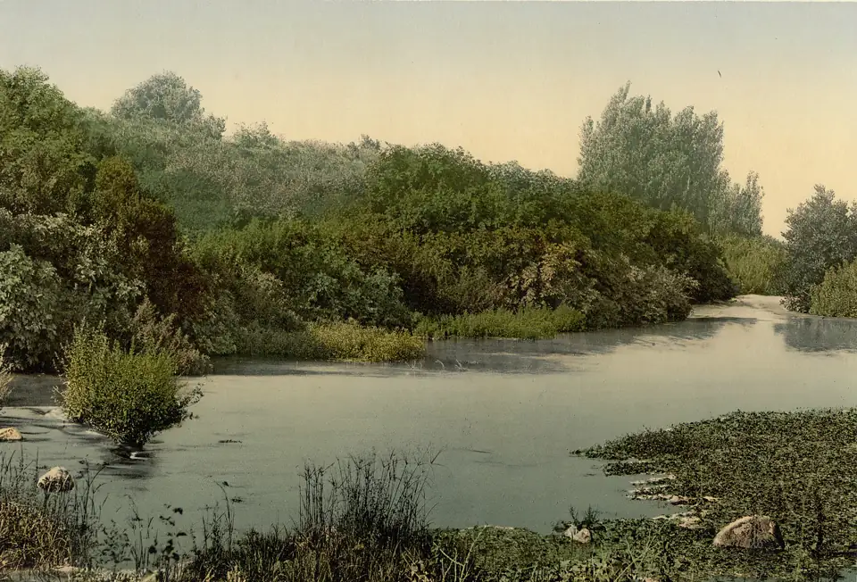 Tel Dan and the source of the Jordan, about 1895