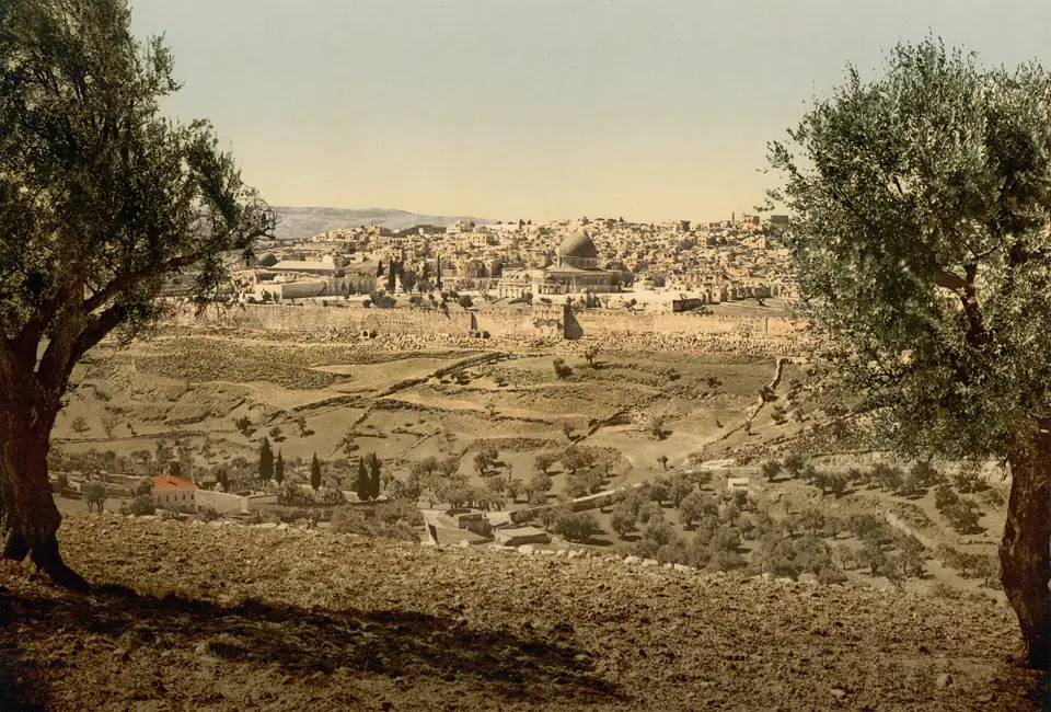 Jerusalem from the Mount of Olives, about 1895