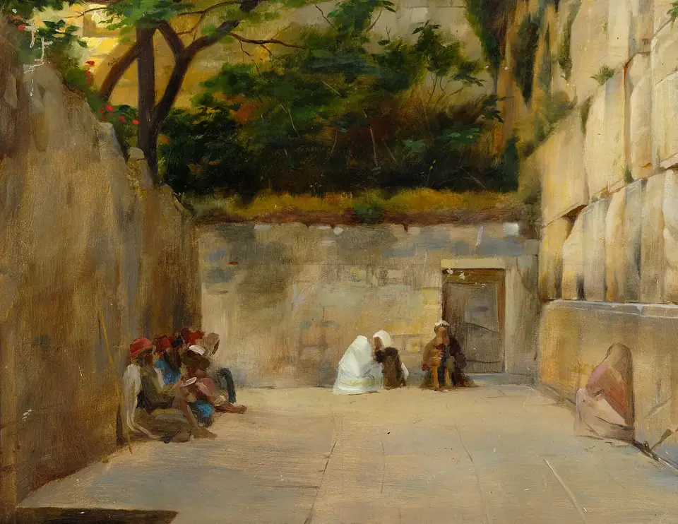 The Western Wall of the Temple Mount, by Théodore Ralli